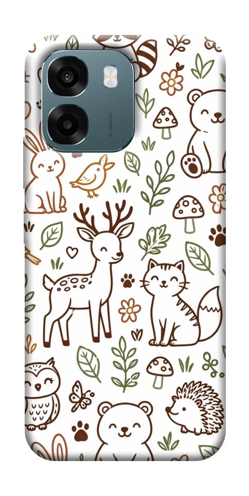 Чехол Wildlife pattern для Oppo A6