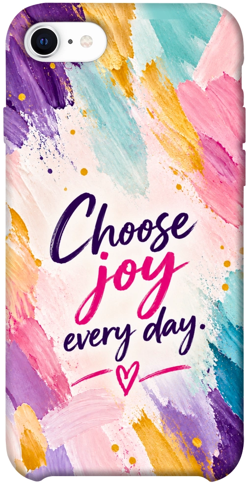 Чехол Choose joy everyday для iPhone SE (2020)
