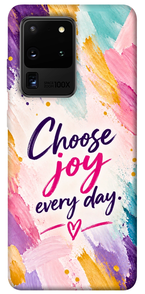 Чохол Choose joy everyday для Galaxy S20 Ultra (2020)