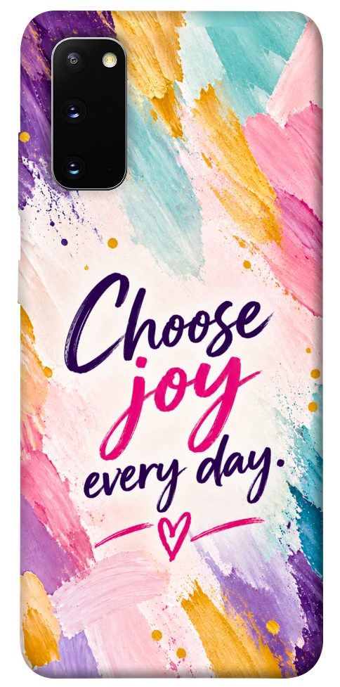 Чехол Choose joy everyday для Galaxy S20 (2020)