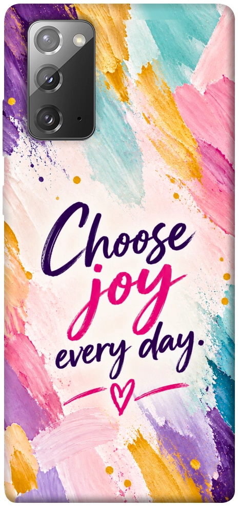 Чохол Choose joy everyday для Galaxy Note 20