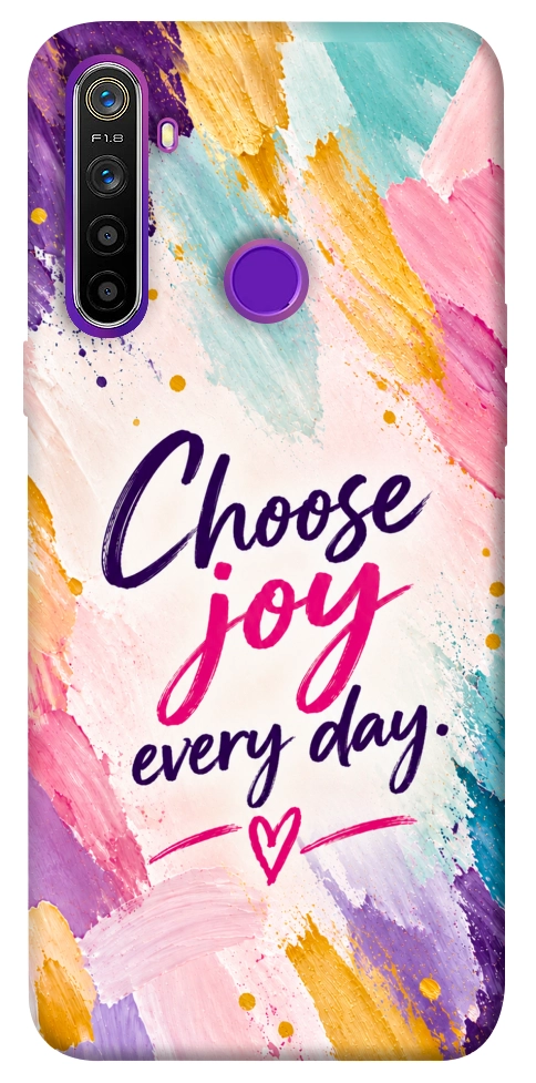 Чехол Choose joy everyday для Realme 5