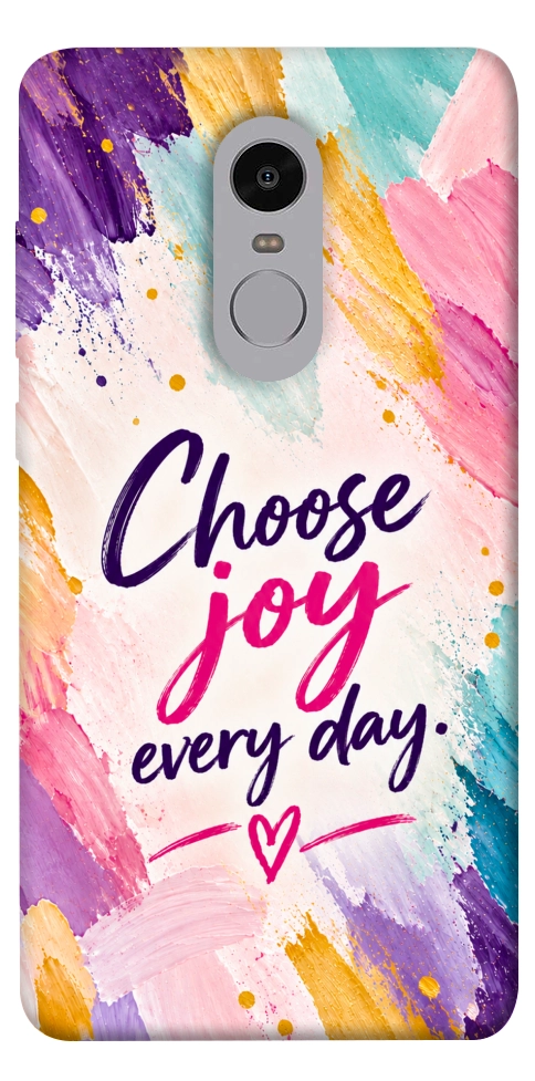 Чехол Choose joy everyday для Xiaomi Redmi Note 4X