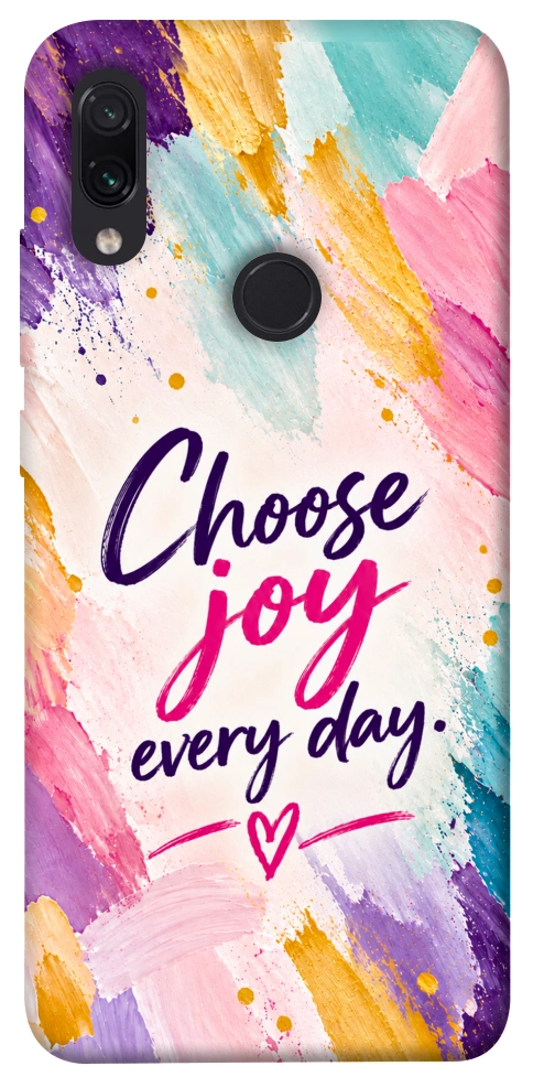 Чехол Choose joy everyday для Xiaomi Redmi Note 7