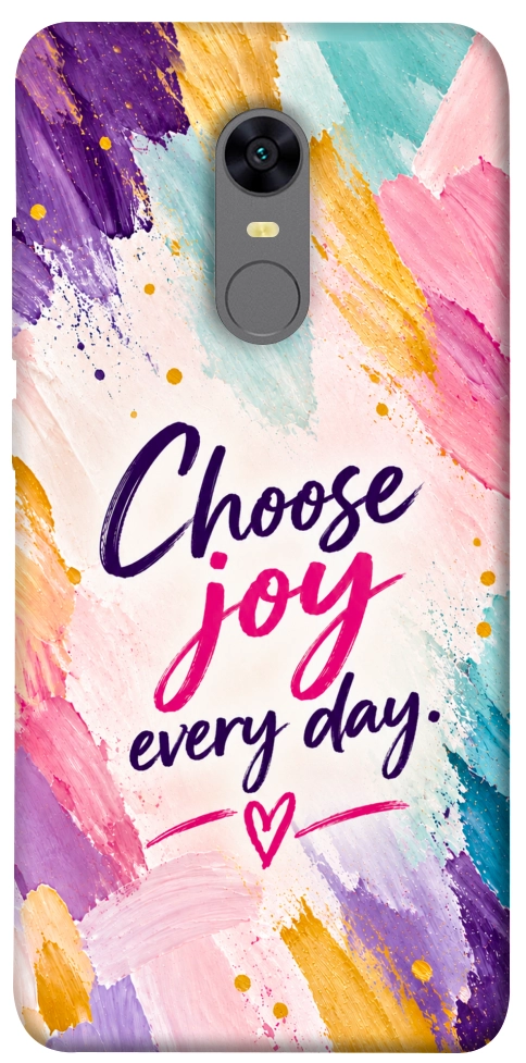 Чохол Choose joy everyday для Xiaomi Redmi Note 5 (Single Camera)