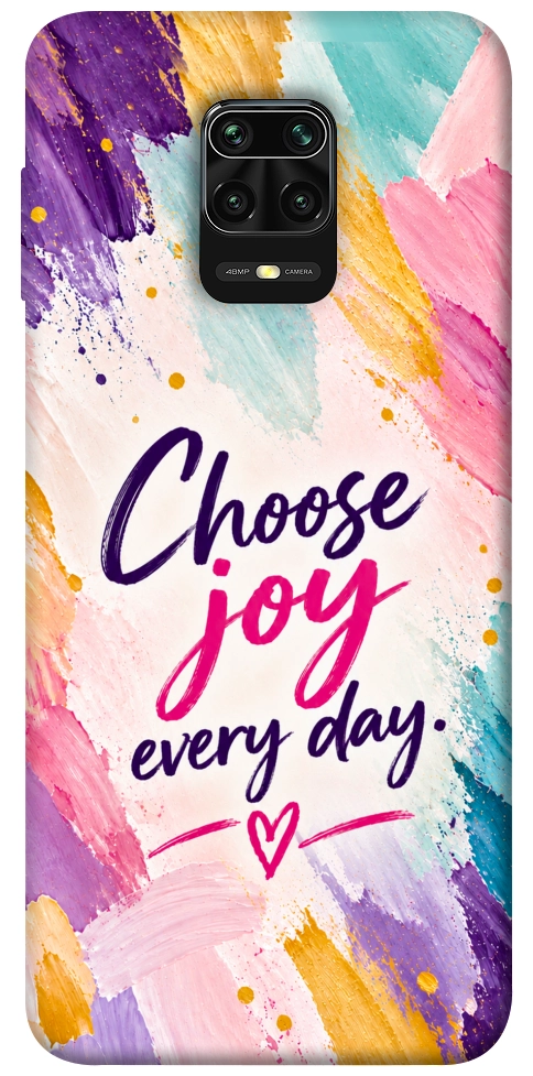 Чехол Choose joy everyday для Xiaomi Redmi Note 9 Pro