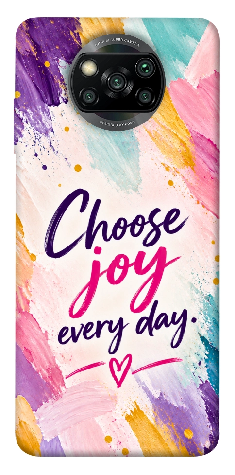 Чехол Choose joy everyday для Xiaomi Poco X3 NFC
