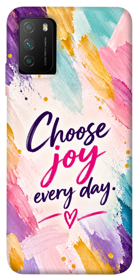 Чехол Choose joy everyday для Xiaomi Poco M3