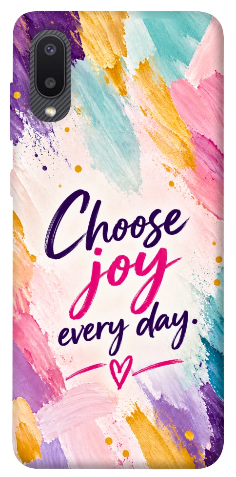 Чохол Choose joy everyday для Galaxy A02