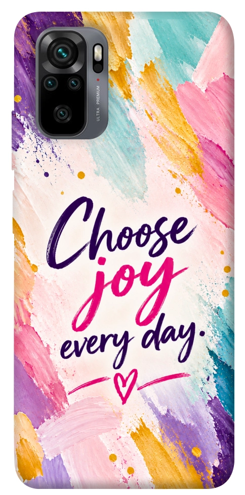 Чохол Choose joy everyday для Xiaomi Redmi Note 10