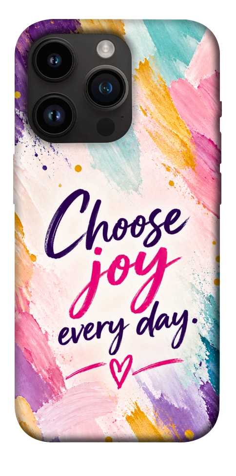 Чехол Choose joy everyday для iPhone 14 Pro
