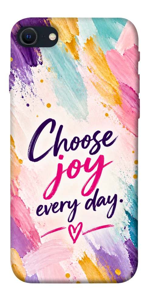 Чехол Choose joy everyday для iPhone SE (2022)