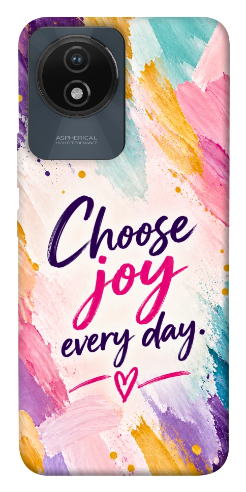 Чехол Choose joy everyday для Vivo Y02