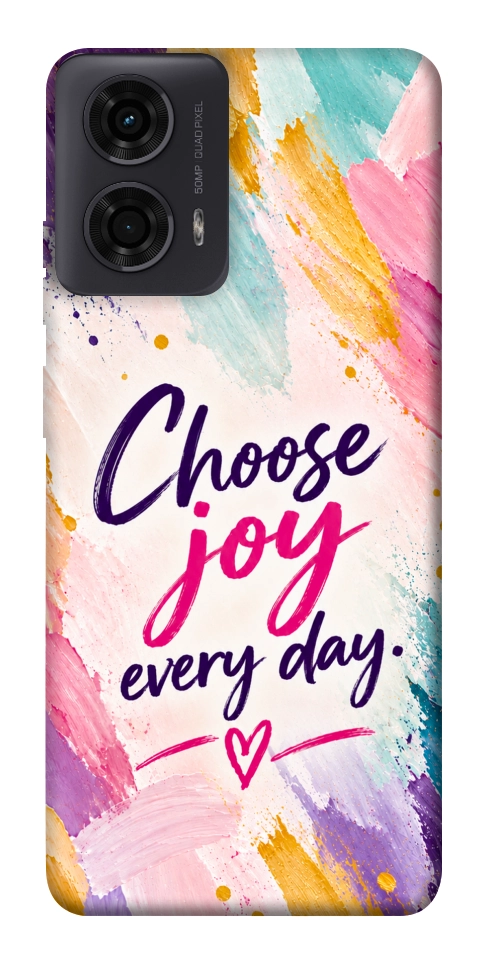 Чехол Choose joy everyday для Motorola Moto G24