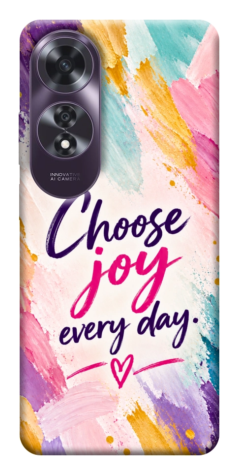 Чехол Choose joy everyday для Oppo A60 4G