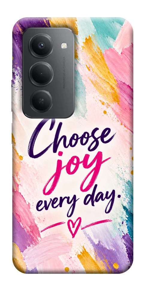 Чехол Choose joy everyday для Xiaomi Redmi 15 (Global)