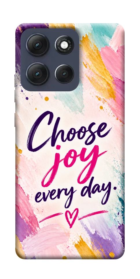 Чехол Choose joy everyday для Motorola Moto G86 Power