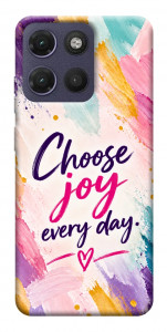 Чехол Choose joy everyday для Motorola Moto G17