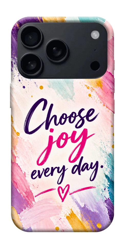 Чохол Choose joy everyday для iPhone 18 Pro