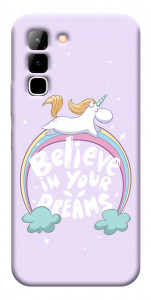 Чохол Believe in your dreams unicorn для Infinix Hot 70