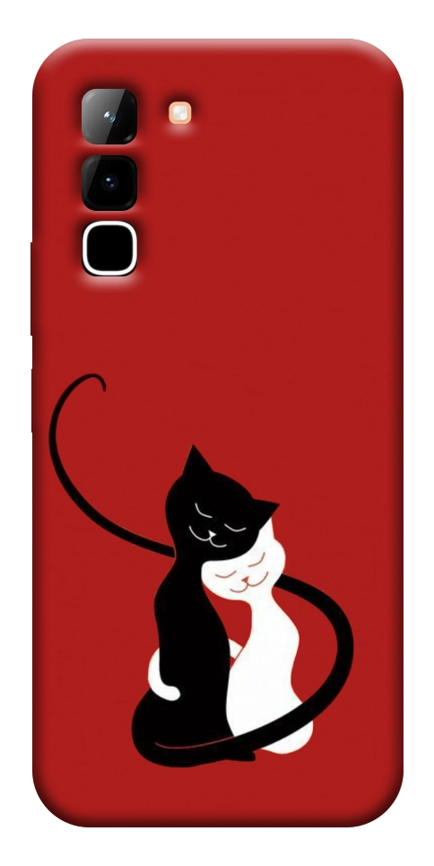 Чохол Закохані коти для Infinix Hot 70