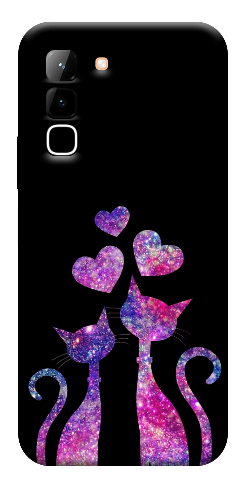 Чохол Космічні коти для Infinix Hot 70