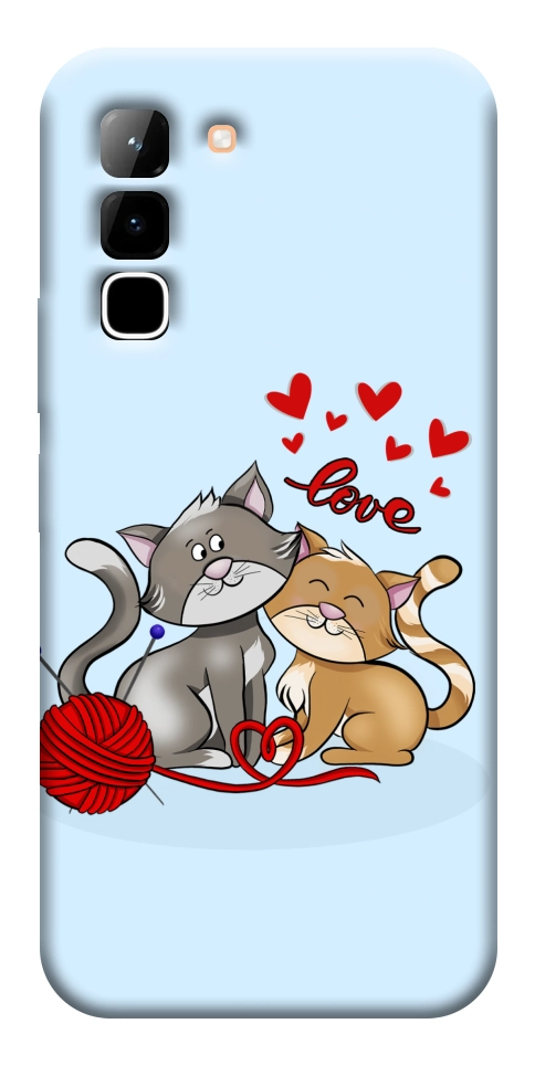 Чохол Два коти Love для Infinix Hot 70