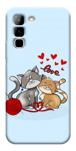 Чохол Два коти Love для Infinix Hot 70