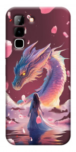 Чохол Girl and dragon для Infinix Hot 70
