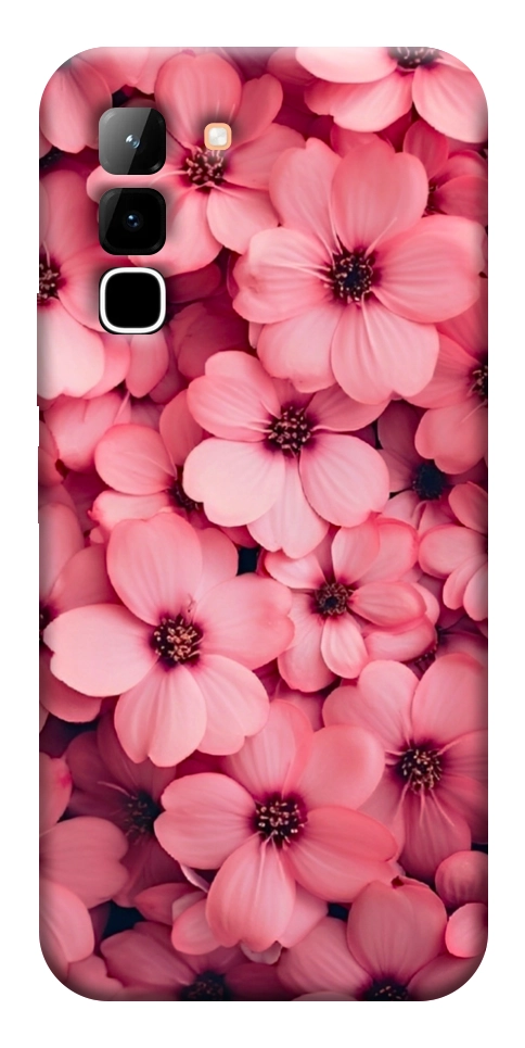 Чохол Pink flowers для Infinix Hot 70