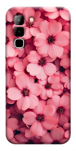 Чохол Pink flowers для Infinix Hot 70