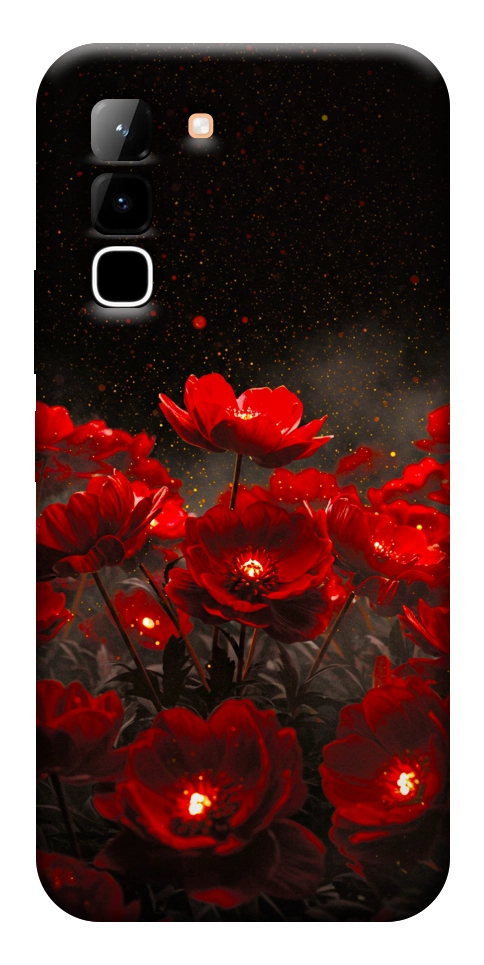 Чохол Burning flowers для Infinix Hot 70