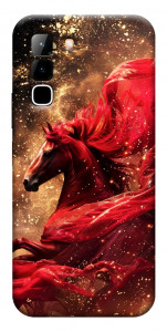 Чохол Red sparkles Horse для Infinix Hot 70