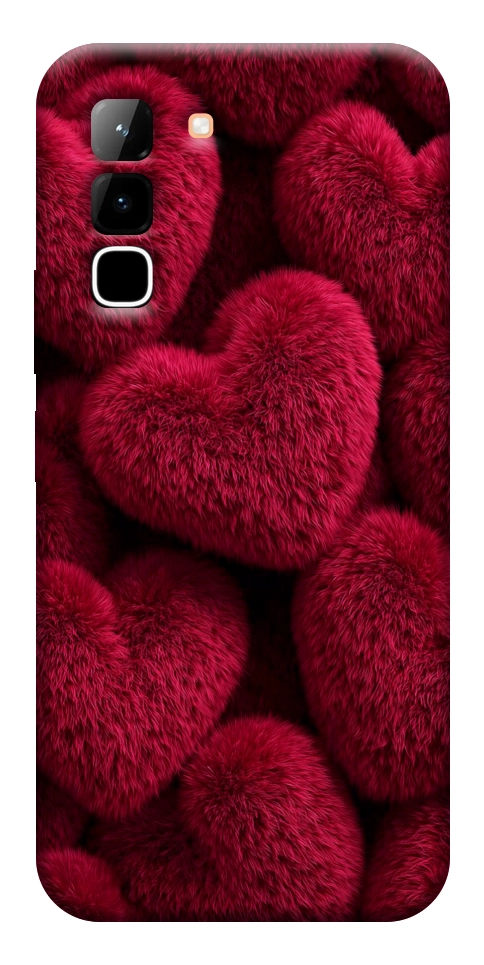 Чохол Fluffy hearts для Infinix Hot 70