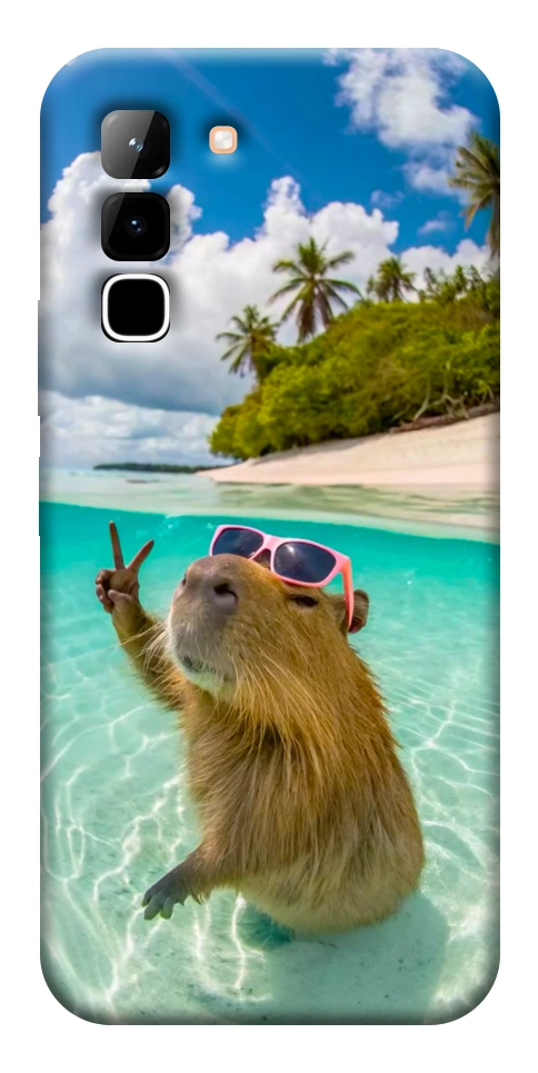 Чохол Сapybara vacation для Infinix Hot 70