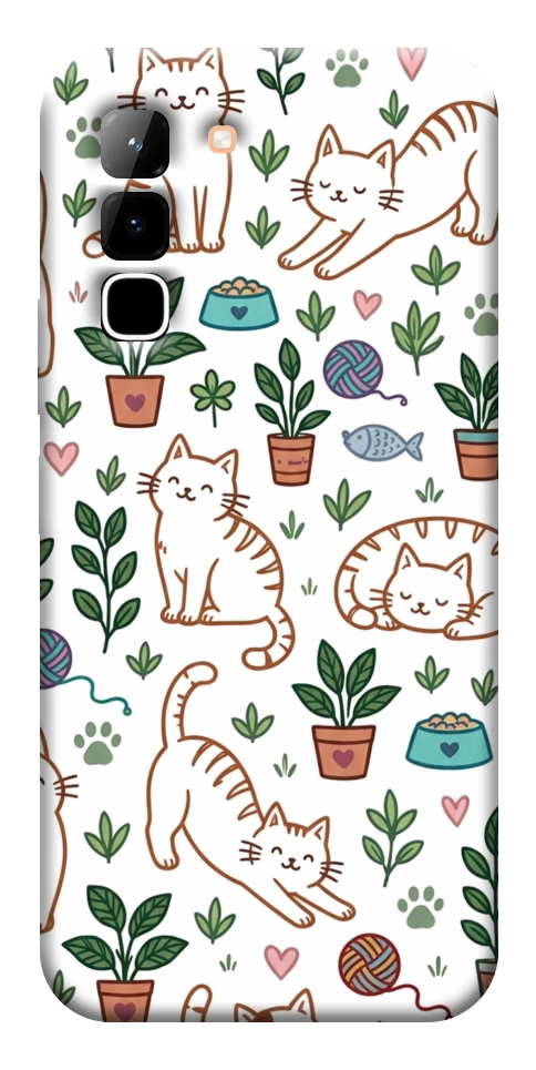 Чохол Cats pattern для Infinix Hot 70