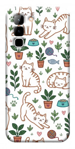 Чохол Cats pattern для Infinix Hot 70