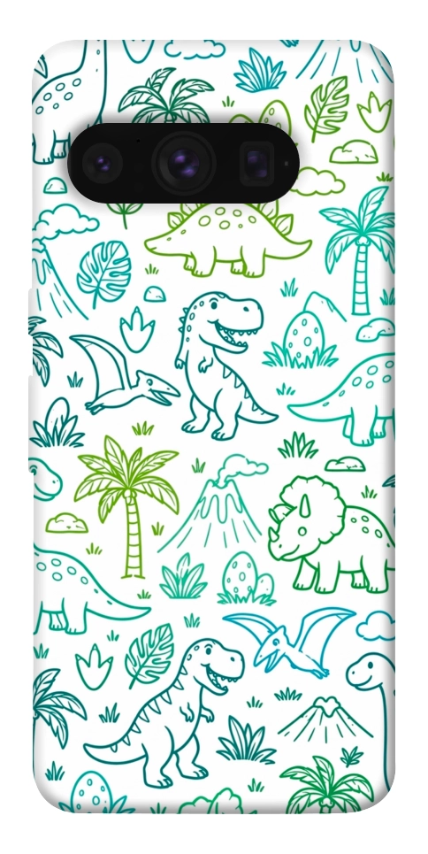 Чехол Dino pattern для Google Pixel 8 Pro