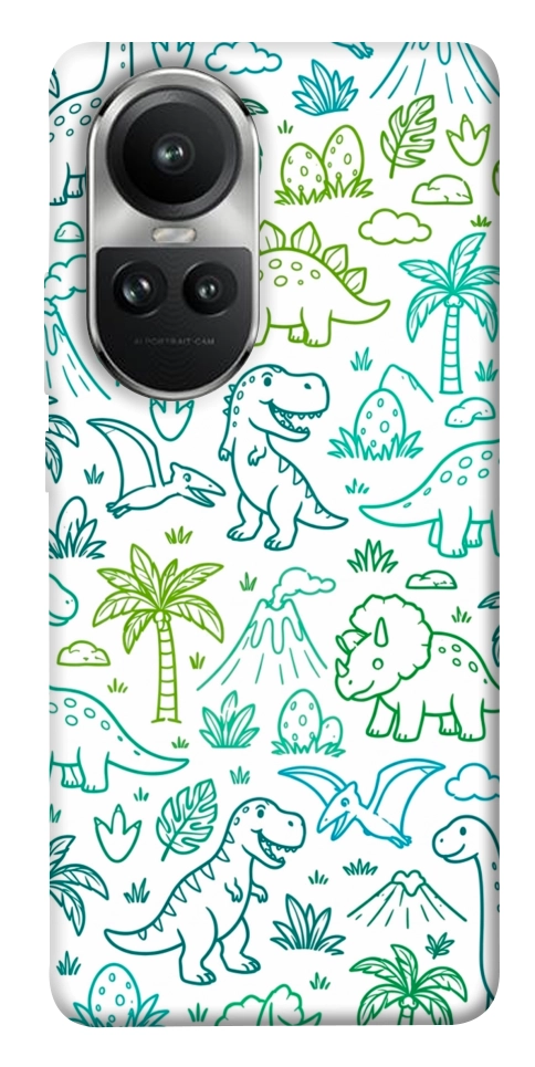 Чохол Dino pattern для Oppo Reno 10