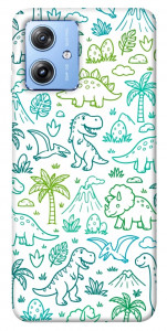 Чехол Dino pattern для Motorola Moto G84