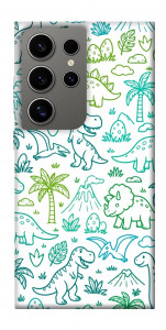 Чехол Dino pattern для Galaxy S24 Ultra