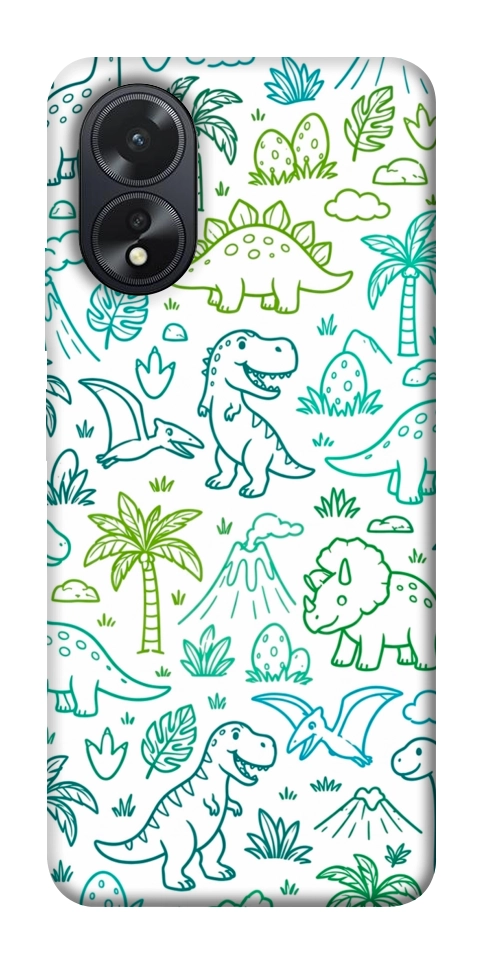 Чохол Dino pattern для Oppo A38