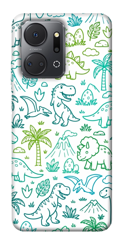 Чохол Dino pattern для Huawei Honor X7a