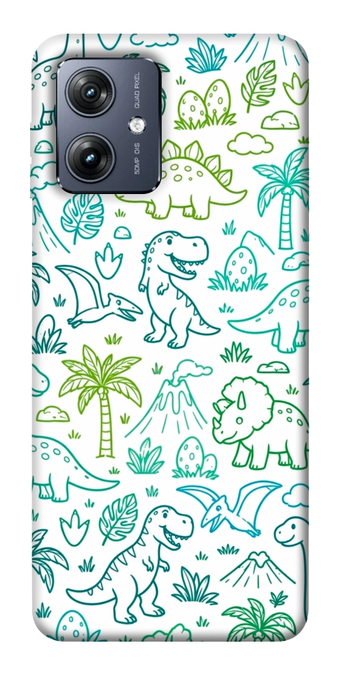 Чехол Dino pattern для Motorola Moto G54