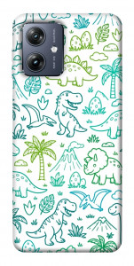 Чехол Dino pattern для Motorola Moto G54