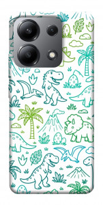 Чехол Dino pattern для Xiaomi Redmi Note 13 4G