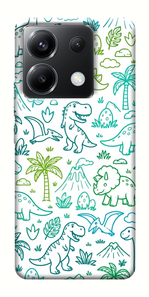 Чехол Dino pattern для Xiaomi Poco X6