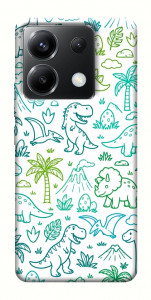 Чехол Dino pattern для Xiaomi Poco X6