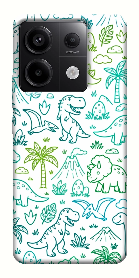Чохол Dino pattern для Xiaomi Redmi Note 13 Pro 4G