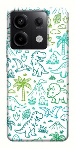 Чохол Dino pattern для Xiaomi Redmi Note 13 Pro 4G
